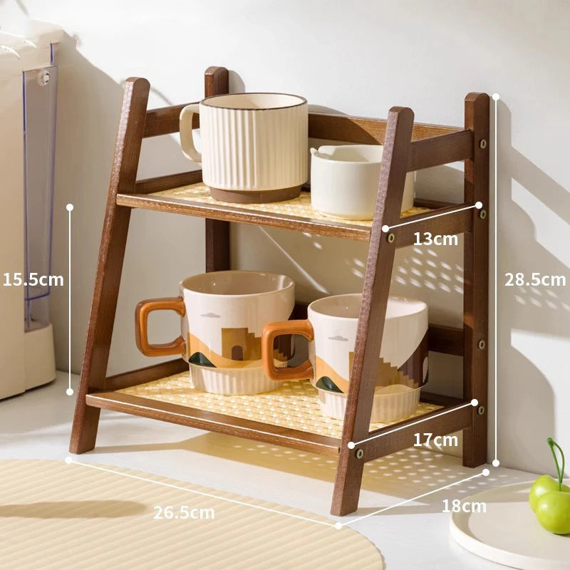 Bamboo Cup Rack