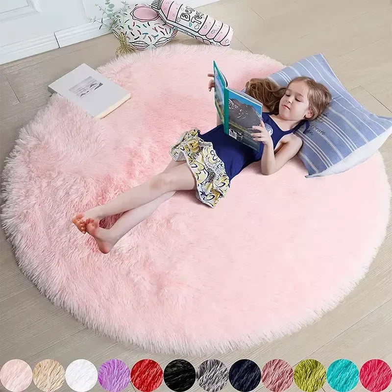 Plush Round Rug