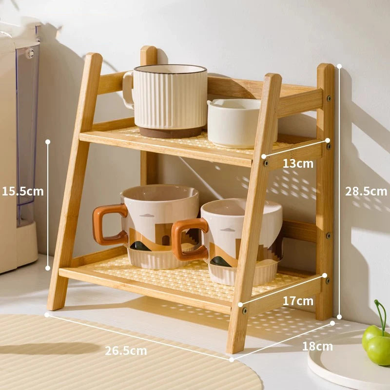 Bamboo Cup Rack