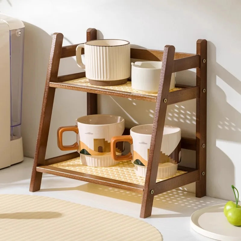 Bamboo Cup Rack
