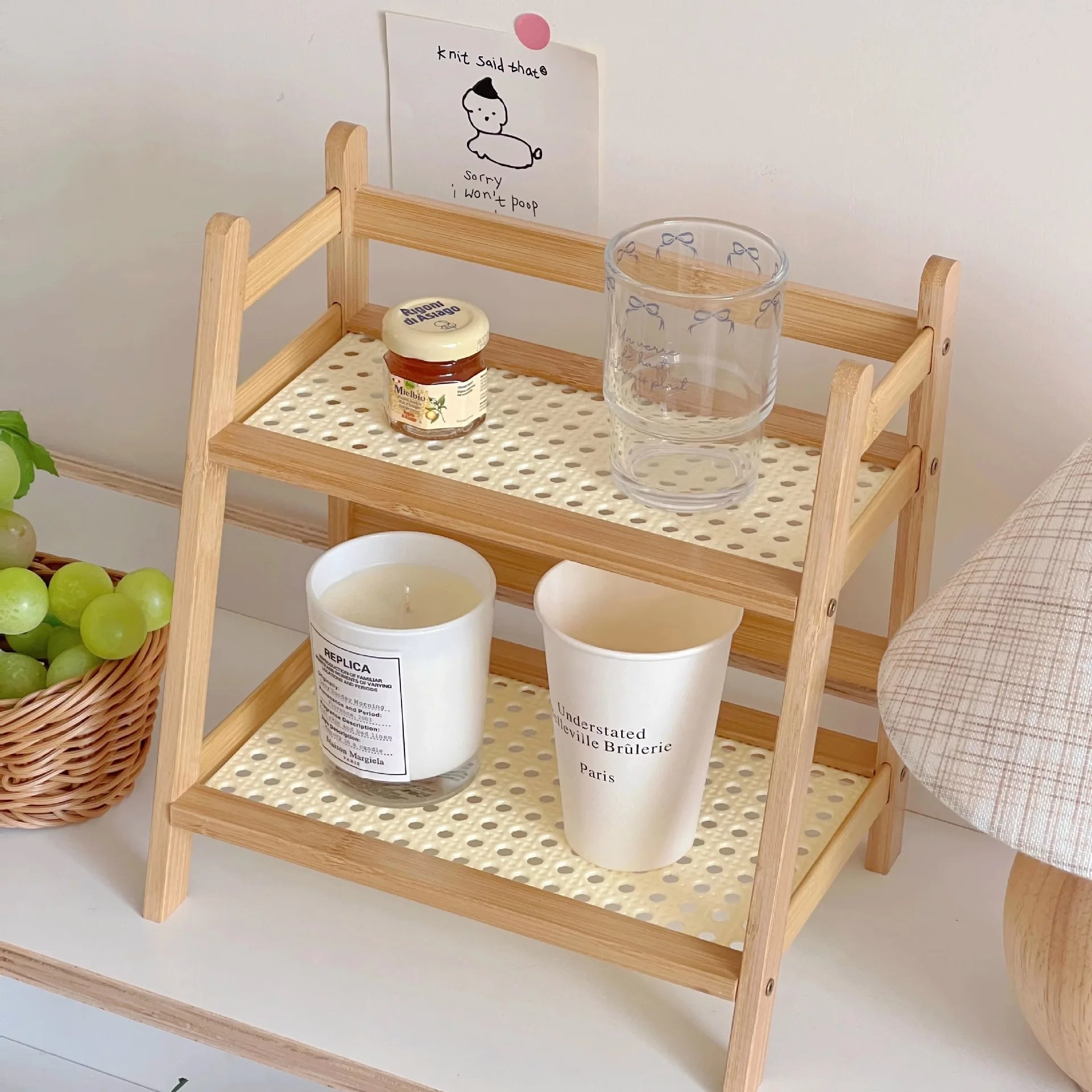 Bamboo Cup Rack