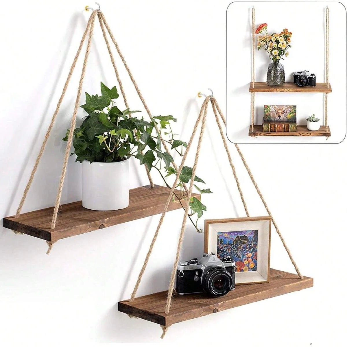 Wall Rope Flower Holder